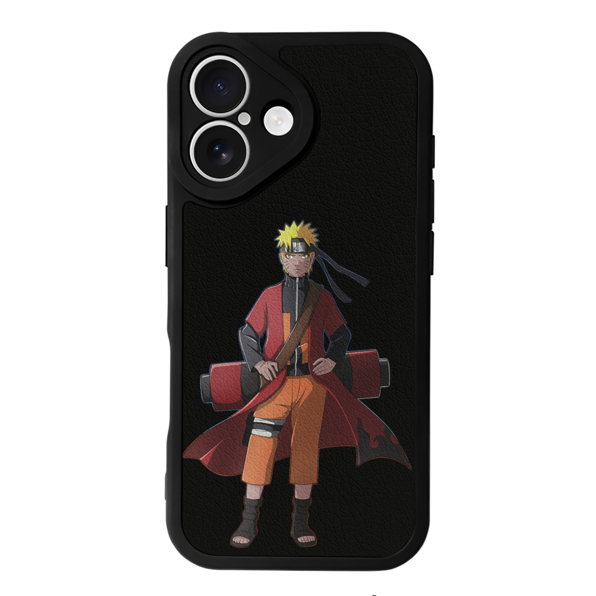 （画像用） NARUTO -ナルト- うずまき ナルト Uzumaki Naruto 【iPhone 16シリーズ対応】シリコンスマホケース（レザー調） 材質：シリコン